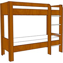 Кровать 2х ярусная"